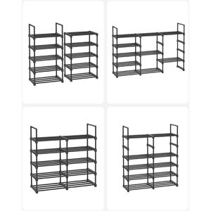 Produktbild für Schuhregal Songmics LSA25BK, aus Metall