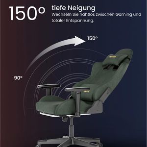 Produktbild für Gaming-Stuhl FlexiSpot R1, mit Fußstütze