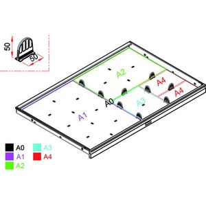 Produktbild für Trennsteg G-Office MPC, für Planschrank