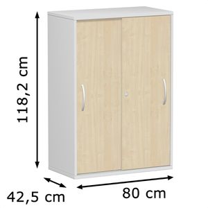 Produktbild für Schiebetürenschrank Geramöbel Flex 383502-AL, abschließbar