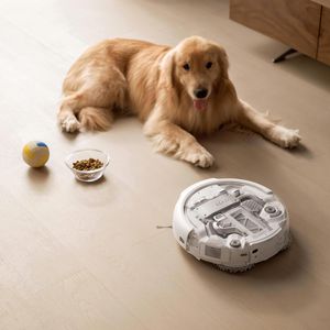 Produktbild für Saugroboter DJI Romo A, Roboter transparent, Station weiß
