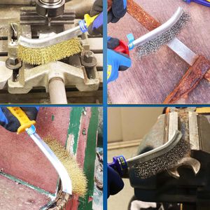 Produktbild für Drahtbürste S&amp;R 135.033.265, 3-teiliges Set