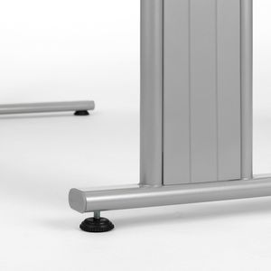 Produktbild für Schreibtisch Geramöbel Flex S-617305-LS, lichtgrau / silber