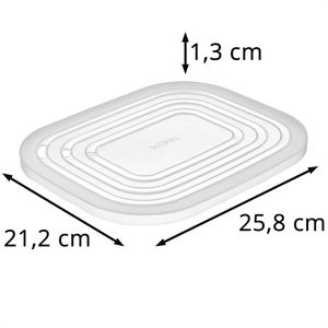 Produktbild für Mikrowellenhaube Mepal Cirqula rechteckig, aus Kunststoff