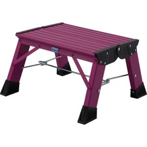 Produktbild für Klapptritt Krause Treppy PlusLine, 130358, pink, aus Aluminium