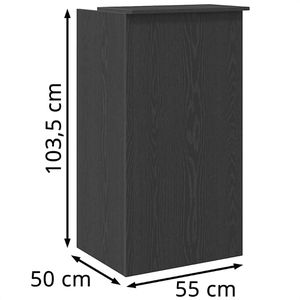 Produktbild für Empfangstheke vidaXL 859016, schwarz