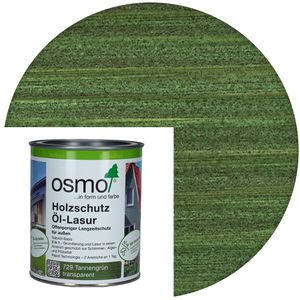 Osmo Holzlasur Holzschutz Öl-Lasur, 0,75l, außen, 729 tannengrün