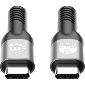 Produktbild für Ladekabel Manhattan 356374 Thunderbolt 4, schwarz, 1 m