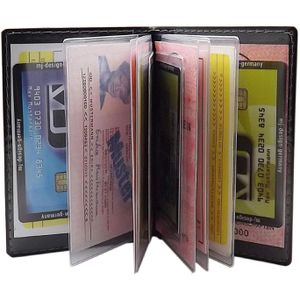 Ausweisetui MJ-Design-Germany 2091, schwarz / grau, Kunstleder