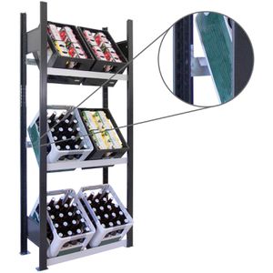 Produktbild für Getränkekistenregal Schulte-Regalwelt 122, für 6 Kisten