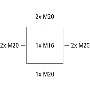 Produktbild für Abzweigdose Spelsberg Abox Pro 025 AB-L wasserdicht IP69 außen