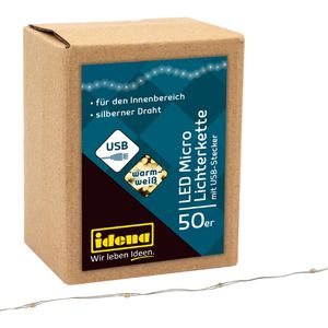 Lichterkette Idena 30257, Micro, 50 LED, innen