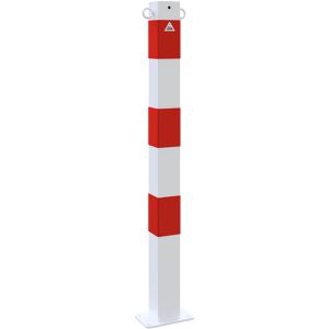 Produktbild für Absperrpfosten Schake 470PB/2, 2 Ösen, rot/weiß, aus Metall