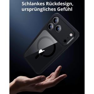 Produktbild für Handyhülle ESR Classic Hybrid HaloLock, transparent / schwarz