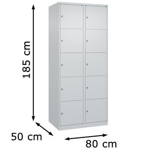 Produktbild für Schließfachschrank CP-Möbel Classic Plus lichtgrau