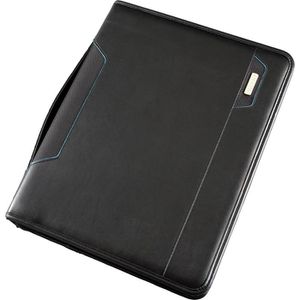 Produktbild für Schreibmappe Alassio 30115, Salerno, Kunstleder, schwarz
