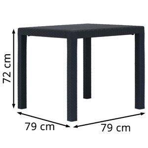 Produktbild für Gartentisch vidaXL 45602, Rattan-Optik