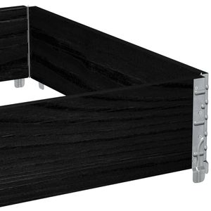 Produktbild für Palettenaufsatz vidaXL 4010272, schwarz, Holz