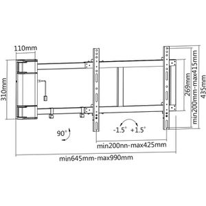 Produktbild für TV-Wandhalterung myWall HP29L, bis 40 kg