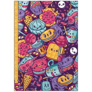Produktbild für Notizbuch RNK Sweets, 46810, Karton Hardcover