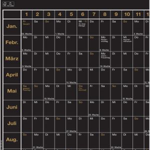 Produktbild für Plakatkalender Güss-Verlag 5000, Black Edition, Jahr 2027