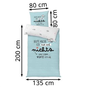 Produktbild für Bettwäsche Happy-life Heute Nichts, 46257, Polyester