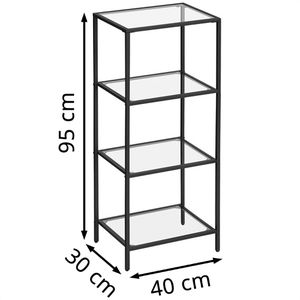 Produktbild für Bücherregal Vasagle LGT028B61, schwarz