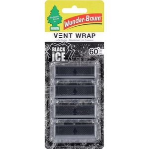 Produktbild für Autoduft Wunderbaum Vent Wrap, Black Ice, 4 Stück