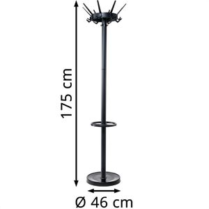 Produktbild für Garderobenständer Maul MAULcaligo, schwarz