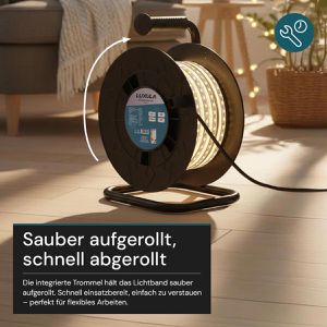 Produktbild für Lichtschlauch Luxula LX700110, LED, neutralweiß