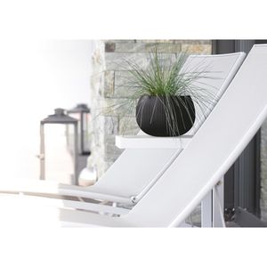 Produktbild für Übertopf Prosperplast Beton Bowl, schwarz, Ø 29 x 20 cm