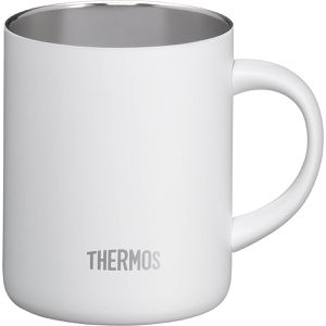 Produktbild für Thermobecher Thermos Longlife Cup white mat, mit Henkel, weiß