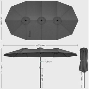 Produktbild für Sonnenschirm Songmics GPU36GY