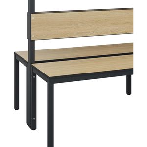 Produktbild für Umkleidebank CP-Möbel 8062-200, Sitzfläche Holz, 200 cm