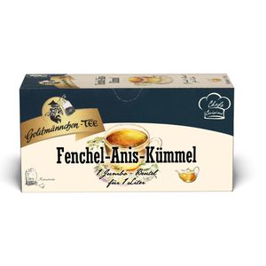 Goldmännchen Tee Jumbo-Beutel Fenchel-Anis-Kümmel, Kannenbeutel, 20 Teebeutel, 120g