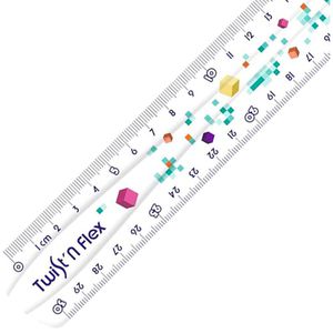 Lineal Maped TWISTnFLEX Pixel Party, 30 cm