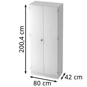 Produktbild für Kleiderschrank Hammerbacher Solid 6200, weiß