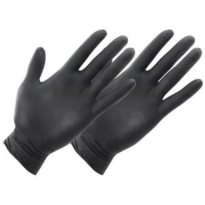 Produktbild für Einmalhandschuhe MaiMed Nitril black, schwarz, 100 Stück