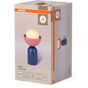 Produktbild für Tischlampe OSRAM Decor Bowl, blau / rosa mit E14-Fassung