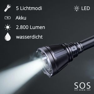 Produktbild für Taschenlampe Fenix HT18R, LED, aufladbar