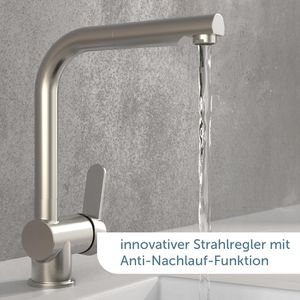 Produktbild für Küchenarmatur Schütte London, Edelstahl