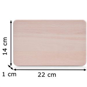 Produktbild für Schneidebrett Zeller 22004 aus Buchenholz