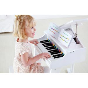 Produktbild für Kinder-Musikinstrument Hape Luxusflügel weiß E0338