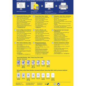 Produktbild für Typenschild-Etiketten Zweckform L6009-100, silber