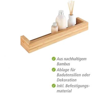Produktbild für Wandregal Wenko Bambusa, 24743100, braun