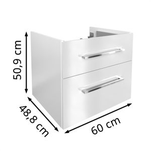 Produktbild für Waschbeckenunterschrank Fackelmann Oxford 83312, hängend