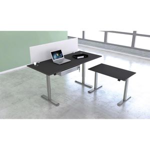 Produktbild für Schreibtisch Kerkmann Move 1, anthrazit / silber