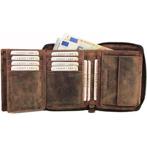 Produktbild für Portemonnaie Almadih P2H-RV, braun, aus Echt Leder