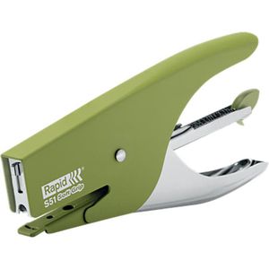 Produktbild für Heftzange Rapid S51 Supreme Soft Grip, aus Metall, grün