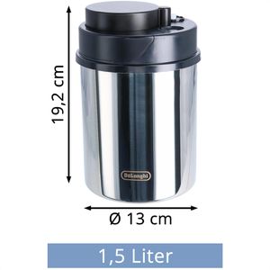 Produktbild für Kaffeedose DeLonghi DLSC063 Vakuum, aus Edelstahl